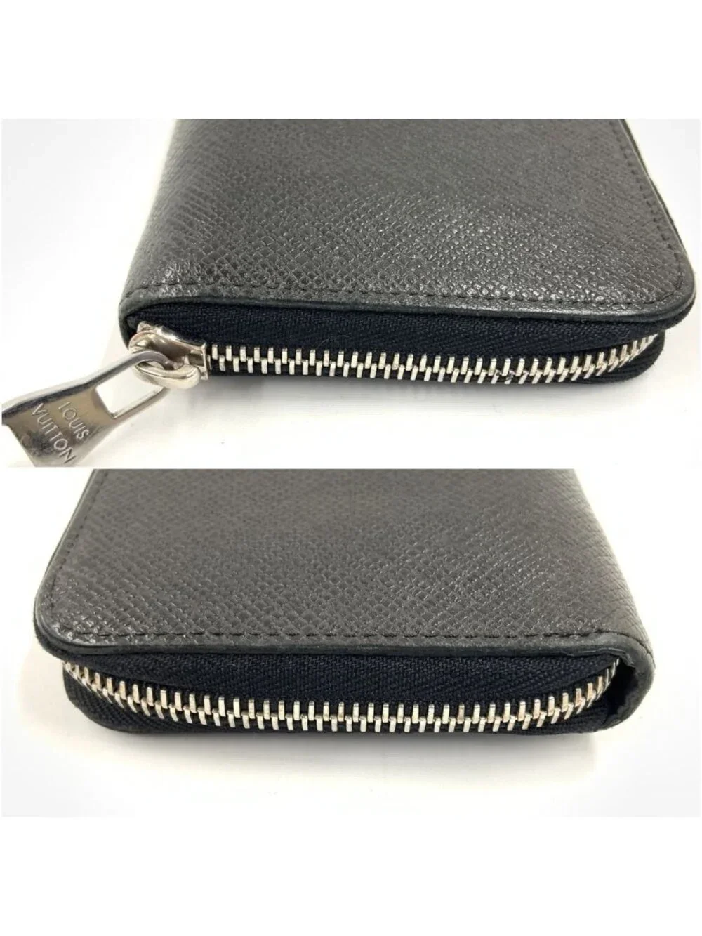 Louis Vuitton Taiga Zippy Wallet Vertical Black